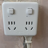公牛（BULL）86型插座扩展器一转多/一转四插座/转换插头/转换器/插排 适用卧室、厨房 4位分控开关 GN-93223 实拍图