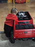 福儿宝（FUERBAO）奔驰授权儿童电动车六驱可坐大人遥控玩具车小孩宝宝双人越野送礼 六驱红+双油门+双皮座+后备箱+可坐大人+防爆软胎 实拍图