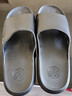 回力静音男士室内户外穿厚底防滑速干洗澡凉拖鞋HL3A23黑色46-47码 实拍图