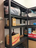 七序加厚家用货架置物架地下室仓库储物架多层落地钢制收纳架 三层高80cm【黑色】 长40cm*宽30cm 实拍图