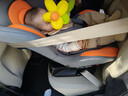 天才宝贝儿童安全座椅汽车用0-4岁宝宝新生婴幼儿简易便携式车载可躺睡觉 活力橙（普通款） 实拍图