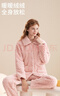芬腾情侣睡衣秋冬双面泡芙绒加厚保暖女士家居服套装 实拍图