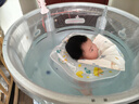 iuu婴儿游泳桶免安装 儿童洗澡桶 可折叠泡澡桶家用新生儿游泳池浴桶 【免安装-透明】巨无霸+礼包 母婴级面料，耐磨稳固防变形 实拍图