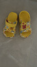 巴布豆儿童拖鞋男童女童洞洞鞋沙滩鞋宝宝凉鞋幼儿凉拖夏季 黄色 180码 实拍图