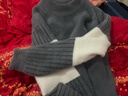 啄木鸟毛衣男士装秋冬季衫线非羊加厚毛衫保暖打底针织衫衣服 20736/1968深灰色 L 实拍图