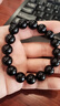 石传百世天然黑曜石手串男女款转运珠水晶佛珠情侣手链本命年礼物 实拍图