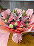 馨仪鲜花速递玫瑰花康乃馨花束送妈妈长辈礼物全国鲜花同城配送 19朵康乃馨百合混搭花束 实拍图