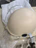 青霄 安全头盔 标准款 新国标 3C认证 抗冲击包裹式防护 电男动女四季车骑通用 卡其色透明镜片 实拍图
