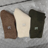 猫人3双装35%羊毛袜子男士袜子男冬季加厚保暖袜男毛圈袜睡眠袜男 实拍图