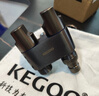 科固（KEGOO）洗衣机水龙头双头分水器一进二出4分专用马桶角阀不锈钢枪灰K6071 实拍图
