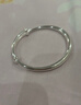 顺庆银楼9999足银手镯光面推拉圆肚手镯亲子款满月新年礼物送女友 B04宝宝款30克一对配证书 实拍图