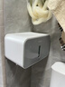 ecoco卫生间厕纸盒高级感壁挂式卫生间墙上置物架浴室收纳神器卷纸盒黑 实拍图