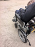 德伴电动轮椅老年人全自动轻便可折叠旅行残疾专用智能可躺代步YLB-W 【后躺+抬腿】语音播报+远程遥控 铅酸12A 实拍图
