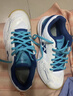 尤尼克斯（YONEX）羽毛球鞋yy入门级训练减震动力垫男女SHB101CR 白/蓝40.5 实拍图