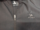 骆驼（CAMEL）薄绒风衣女户外防泼水修身梭织外套 J23CAYL6066 幻影黑 L 实拍图