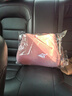 汽车头枕护颈枕车用靠枕座椅腰靠套装车内脖枕记忆棉护腰车载枕头 【双拼粉】回弹乳胶 舒享头枕+腰靠 实拍图