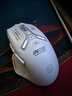 英菲克（INPHIC）IN9 无线游戏鼠标 有线蓝牙三模鼠标 右手型rgb灯效csgo吃鸡lol电竞宏台式笔记本通用 12000DPI 灰 实拍图