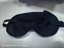 TA真丝眼罩桑蚕丝睡眠遮光透气男女士通用午睡觉舒适夏日冰凉感黑色 实拍图