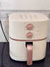 美的（Midea）空气炸锅免翻面双旋钮家用大容量5.3L多功能空气炸锅蒸烤一体热风循环金属内腔 MF-KZE535J5 实拍图