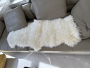 AusGolden澳洲进口整张纯羊皮垫维斯比羊毛皮沙发坐垫飘窗垫汽车靠垫升级款 白色（2.0当斯羊皮） 170*55（双拼羊皮） 实拍图