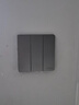 公牛（BULL）开关插座 G12系列 三开单控开关86型暗装大面板G12K311 星空灰 实拍图