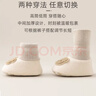 9i9婴儿棉鞋冬加厚加绒宝宝软底防掉保暖脚套脚包0-1岁小兔A154 实拍图