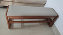 自然元素实木换鞋凳门口家用现代简约长凳子北欧软包床尾凳可坐鞋凳式鞋柜 樱桃木色-长100CM（软包坐面） 实拍图