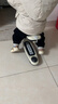 嘻优米儿童滑板车1-6岁可坐防侧翻小孩可推男女孩生日礼物 【可拆卸座椅+脚踏】灰黑三合一 实拍图