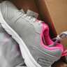 骆驼（CAMEL）网面透气跑步女鞋轻量健步运动鞋子  CD2223L6852 灰/梅红 39 实拍图