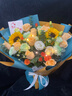 艾斯维娜情人节鲜花速递向日葵混搭花束生日礼物全国同城配送 向日葵香槟韩式花束 实拍图