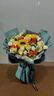 艾斯维娜情人节鲜花速递向日葵混搭花束生日礼物全国同城配送 向日葵香槟韩式花束 实拍图