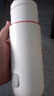 德尔玛（Deerma）便携式烧水壶电热水杯可盖盖烧水控制温度 冲茶泡奶带安全泄压阀304不锈钢内胆350mL 送礼物DR035S 实拍图