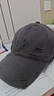 啄木鸟破洞棒球帽子男女通用斜纹棉鸭舌帽显脸小加大加宽帽檐情人节礼物 灰色 均码 帽围可调(头围55-60cm) 实拍图