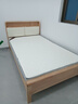 起凤广东佛山家具床实木床橡胶木现代北欧双人床主卧原木床简约风木床 原木色软包款+10cm乳胶棕垫 1500mm*2000mm  框架结构 实拍图