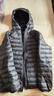 京东京造羽绒服男款轻薄连帽白鸭绒男士新衣送礼外套 钛灰色 L 实拍图