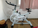 汗马 【智能游戏APP】动感单车家用运动器材健身车室内脚踏自行车 顶配APP+物磁双阻+弹簧减震白 实拍图