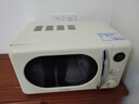 格兰仕（Galanz）复古微波炉 家用小型20L迷你 奶油风百搭复古 易清洁大平板 自动菜单 700瓦省电KAW0-SF2 实拍图