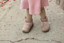 巴布豆童鞋冬季保暖儿童雪地鞋加绒加厚女童学步鞋116345039藕粉色26 实拍图