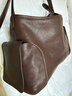 裘真情人节礼物植鞣羊皮逍遥hobo包单肩斜挎包休闲复古大容量通勤包女 咖啡色-小号(偏深)羊皮 实拍图