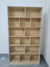 蔓斯菲尔（MSFE） 书架简约落地收纳多功能大容量省空间储物架多层置物书架柜子 免漆全实木>100x24x180CM木色 实拍图