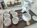 瓷牌茗茶具（cipaiming teaset）汝窑自动茶具套装家用懒人泡茶神器办公室会客功夫茶杯茶壶整套 米黄锦绣江山自动6杯礼盒 8件 实拍图