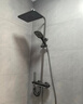 浪鲸恒温淋浴花洒套装钢琴花洒全套增压自洁沐浴器精铜浴室淋雨器 【枪灰恒温】智能数显 增压雨淋 实拍图