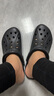 卡骆驰（CROCS）贝雅卡骆班洞洞鞋|205089 黑色/白色-066   43 (270mm)   实拍图