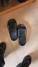 回力厚底防滑男女士凉拖室内外穿软底洗澡浴室拖鞋HL0212蓝灰44-45 实拍图