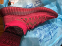 阿迪达斯YEEZY350魔鬼辣椒椰子透气新年红男女休闲鞋GW6945 45 实拍图