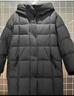 香影【鹅绒服】黑色中长款羽绒服女2025冬季新款修身收腰保暖外套 深灰 M 160/84A/95-110斤 实拍图