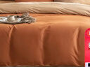 京东京造意式瓷磨四件套 60支长绒棉磨毛A类100%纯棉全棉床单被套床上冬天保暖双人 1.8m枫叶棕 实拍图