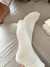 莫代尔白色袜子女100%纯棉春夏花边百搭短袜女月子棉袜运动船袜女 实拍图