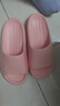 京东京造【泡泡云】踩屎感厚底轻盈防滑外穿拖鞋凉拖女士 浅粉39-40 实拍图
