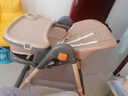 FOSSFISS婴儿餐椅可坐躺多功能家用儿童餐桌椅婴幼儿小孩可折叠吃饭桌座椅 棕色【4档可躺+档可调+万向轮】 实拍图